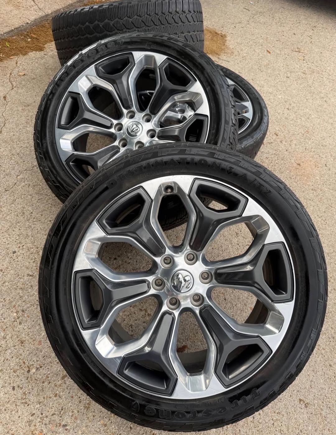 22” RAM 1500 OEM WHEELS AND TIRES (6 LUG) image 5