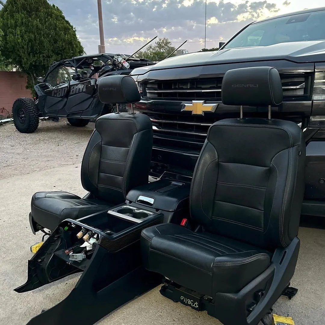2014-2018 GMC Sierra Denali OEM Leather Seats & Center Console | Factory Interior Parts for sale at Zack's Auto Parts