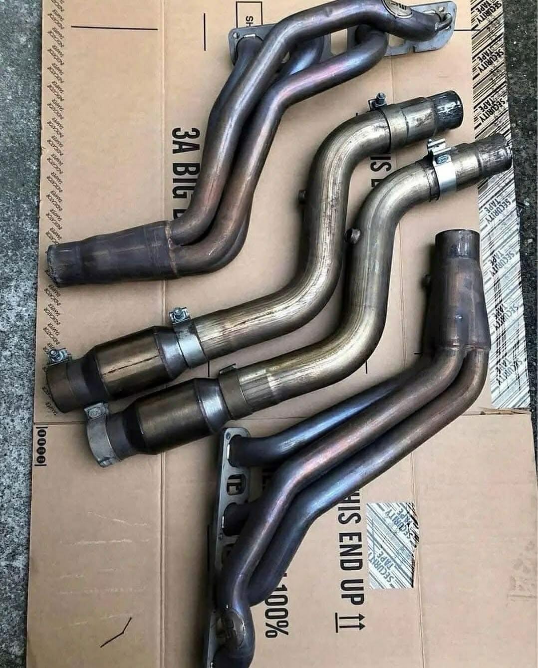 2015-2022 Stainless Works Long Tube Headers with High Flow Catalytic Converters for Dodge Charger & Challenger 5.7L 6.4L HEMI