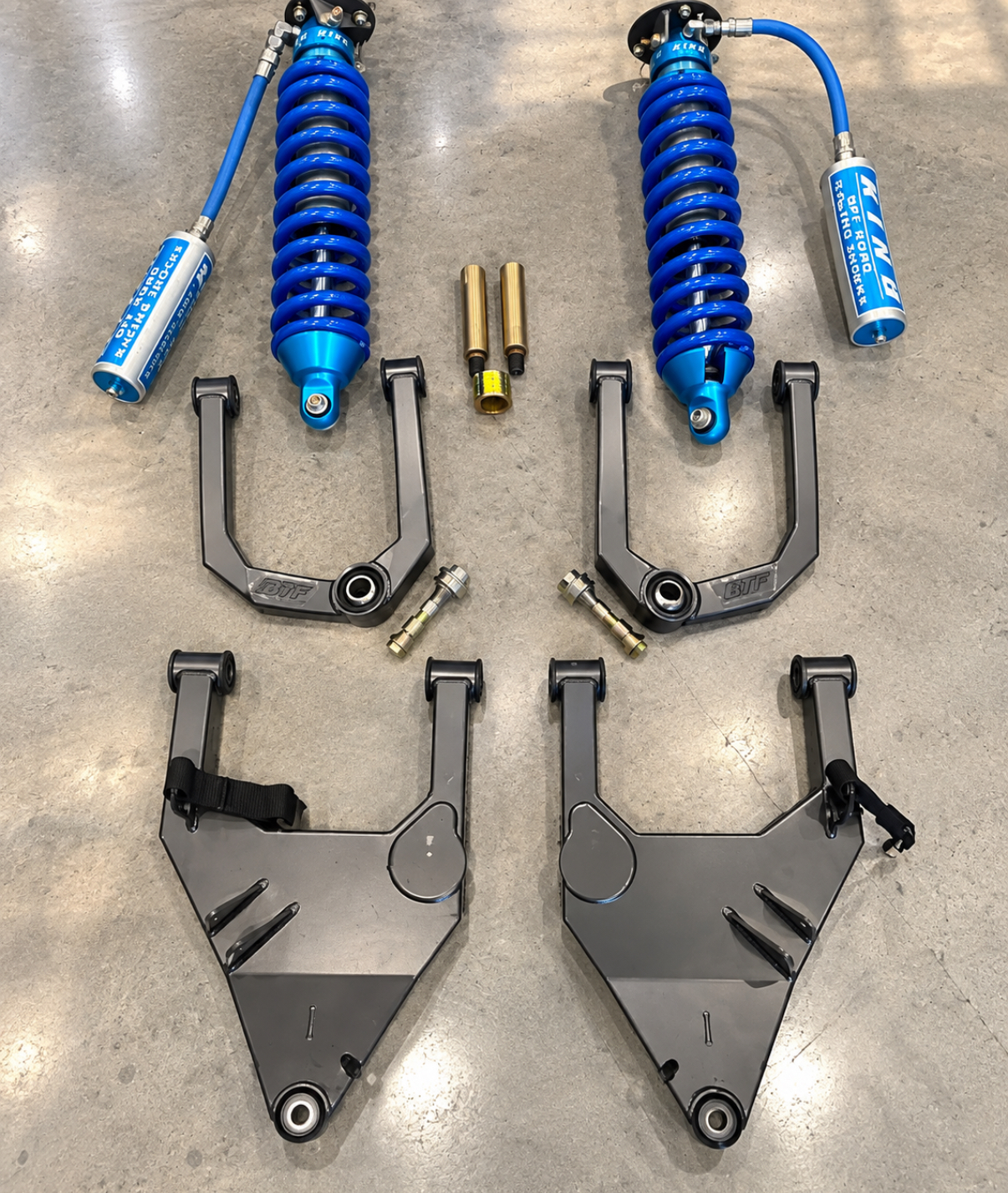 1996-2004 Toyota Tacoma BTF 4.5" Long Travel Suspension Kit with King 2.5x8 Coilovers – 6 Lug