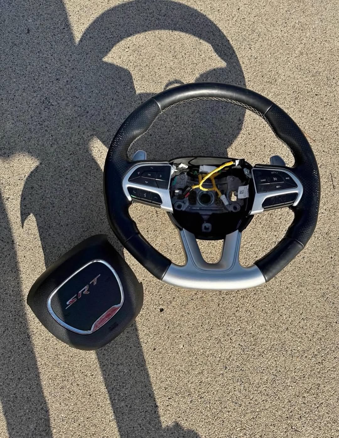 2017 DODGE CHALLENGER HELLCAT STEERING WHEEL (OEM) for sale at Zack's Auto Parts