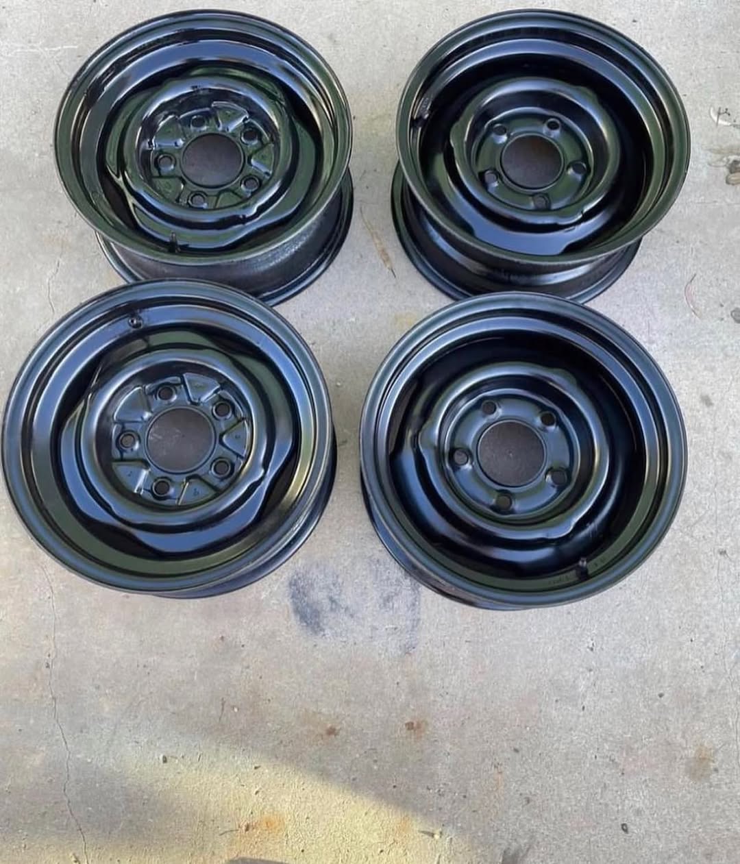 FORD F-100 / F-150 STEEL WHEELS (SET OF 4) for sale at Zack's Auto Parts